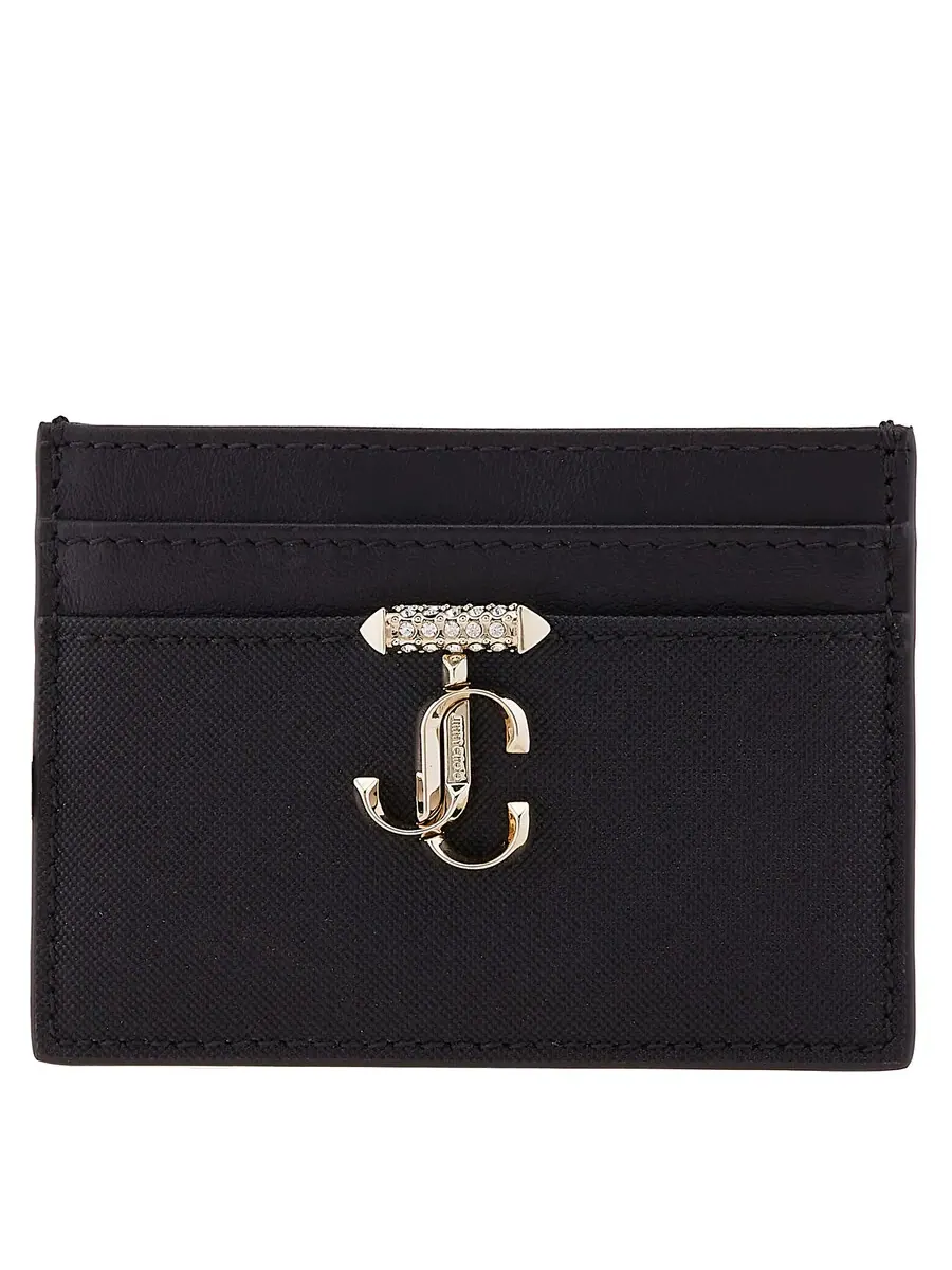Кожаный держатель для карт Jimmy Choo JC Emblem — изображение 1 из 5