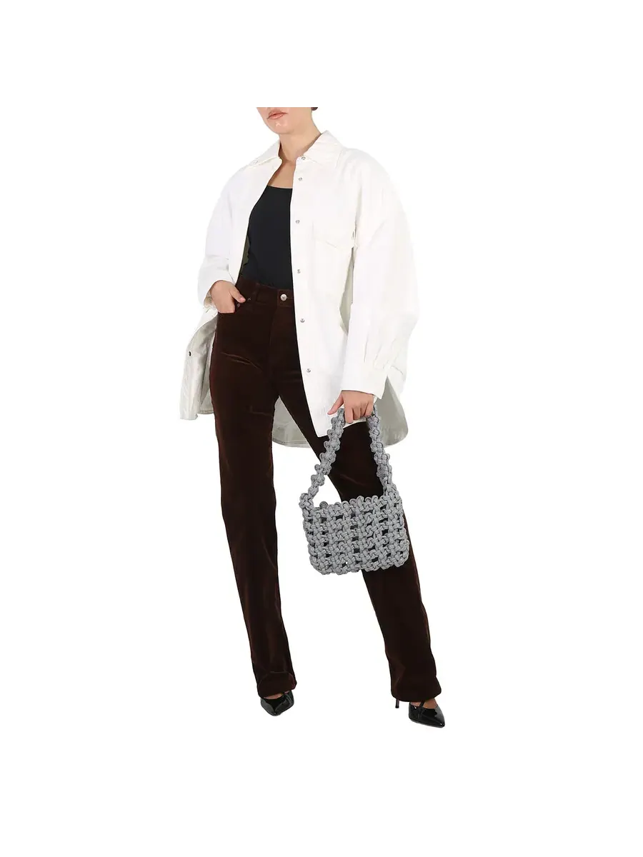 Сумка на плечо с отражающим узлом и подмышкой Kara Ladies — изображение 2 из 5, прозрачный
