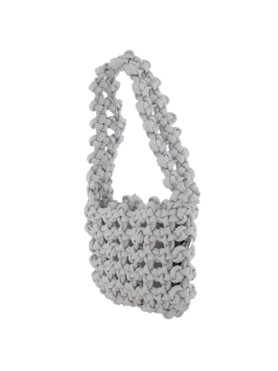 Сумка на плечо с отражающим узлом и подмышкой Kara Ladies — изображение 3 из 5, прозрачный