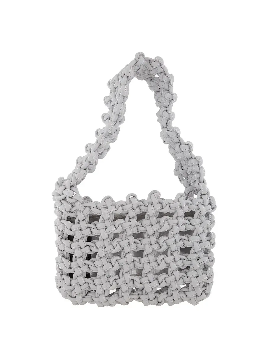 Сумка на плечо с отражающим узлом и подмышкой Kara Ladies — изображение 4 из 5, прозрачный