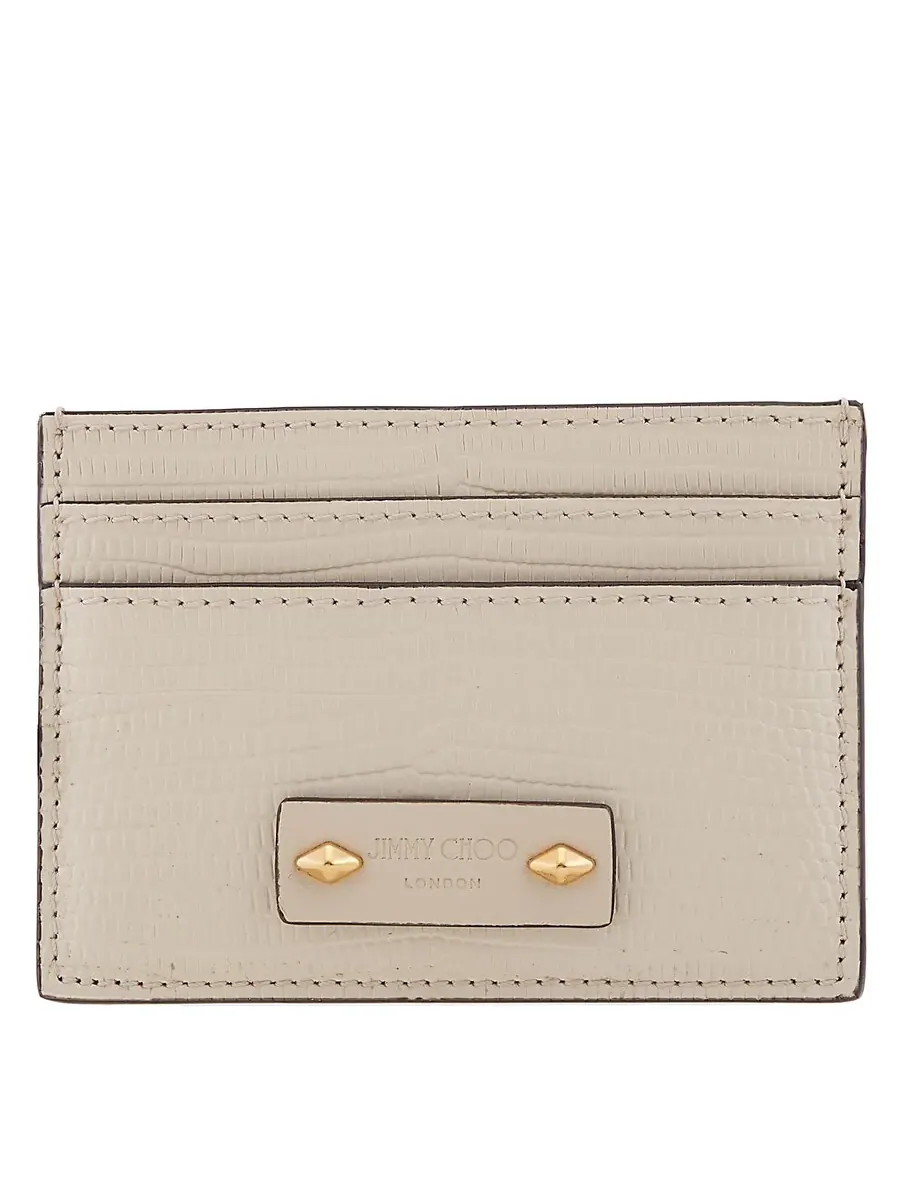 Сумка Jimmy Choo Umika Leather Card Case — изображение 1 из 5, золотистый