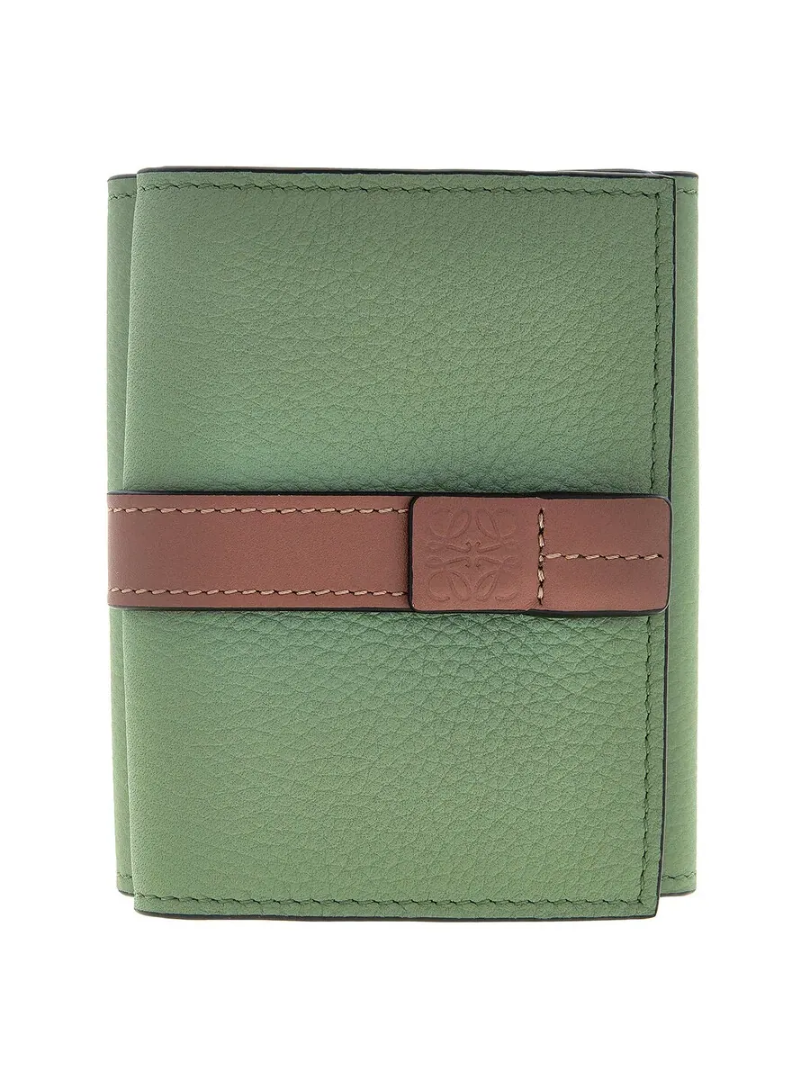 Кошелек Loewe Trifold с тиснением анаграммы из телячьей кожи — изображение 1 из 4, бежевый