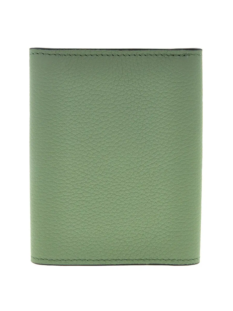 Кошелек Loewe Trifold с тиснением анаграммы из телячьей кожи — изображение 3 из 4, бежевый