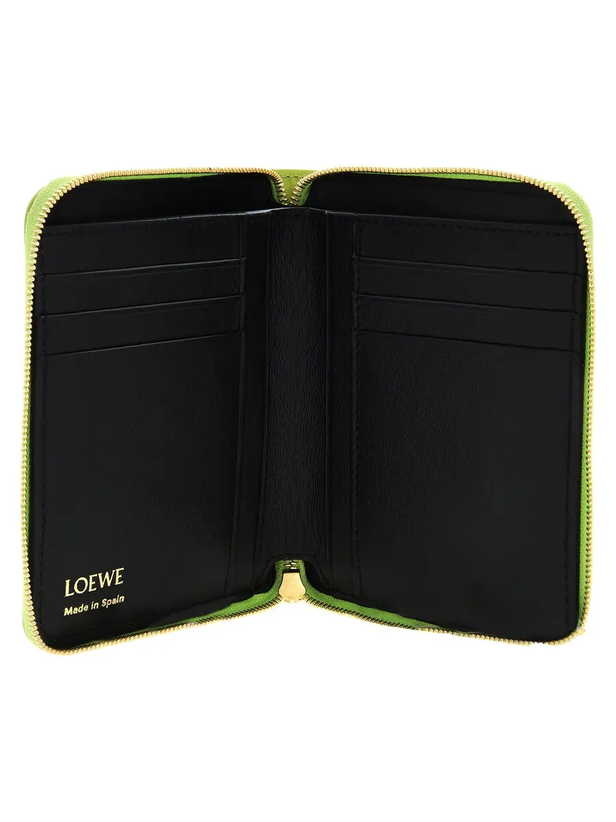 Кошелек Loewe Knot Compact Zip Around - Анис/Черный — изображение 4 из 4