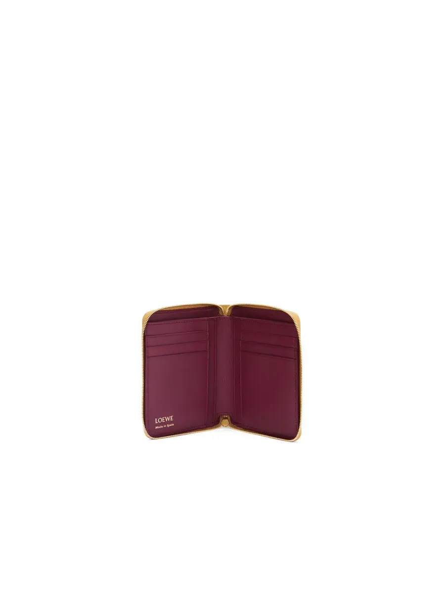 Кошелек Loewe Knot Compact Zip Around - Сахара/Багровый — изображение 3 из 4, сахара/красный