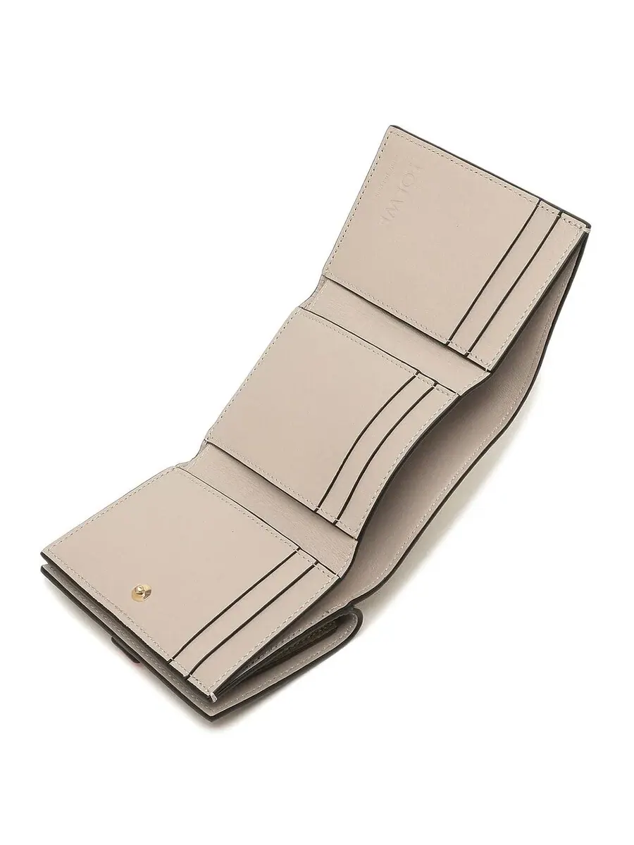Кошелек Loewe Trifold из телячьей кожи — изображение 3 из 4, зеленый/оранжевый
