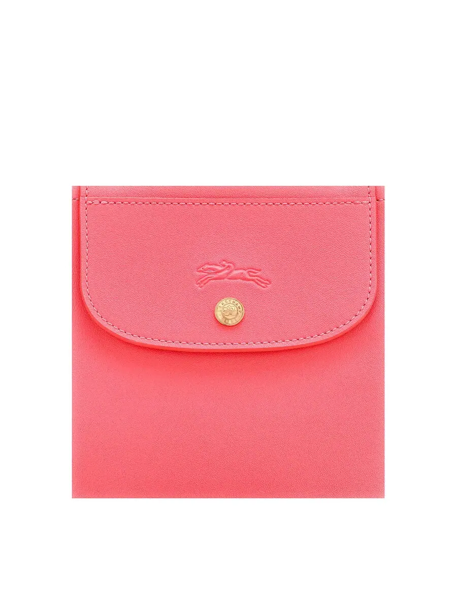 Сумка Longchamp Small Cabas розового цвета с тисненным логотипом на передней части и регулируемым и — изображение 3 из 3