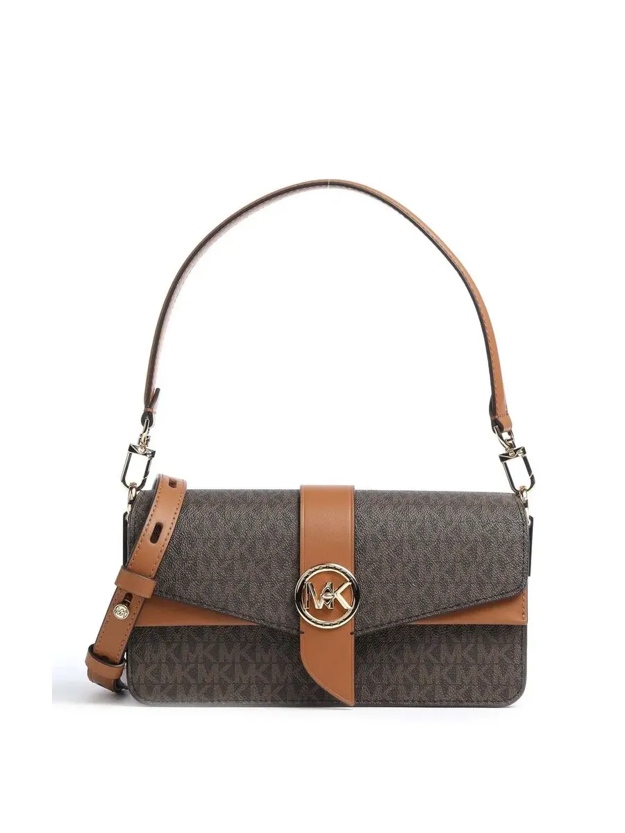 Сумка женская холст Michael Kors Greenwich — изображение 1 из 2, коричневый