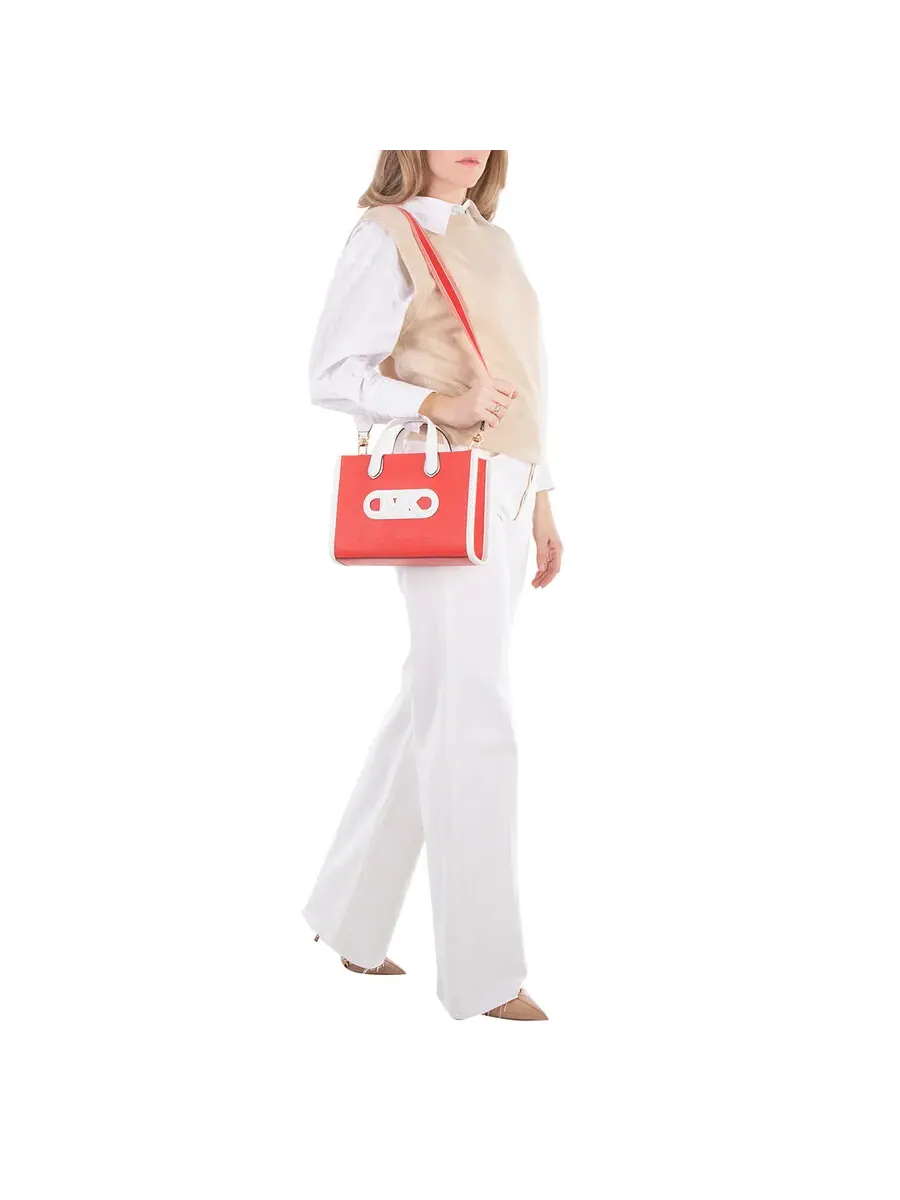 Сумка женская малая мессенджер кожа Michael Kors Gigi — изображение 2 из 5, красный