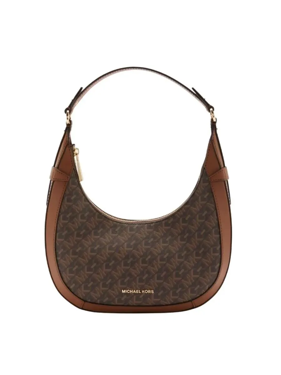 Сумка женская кросс-боди холст Michael Kors Preston Empire — изображение 1 из 3, коричневый
