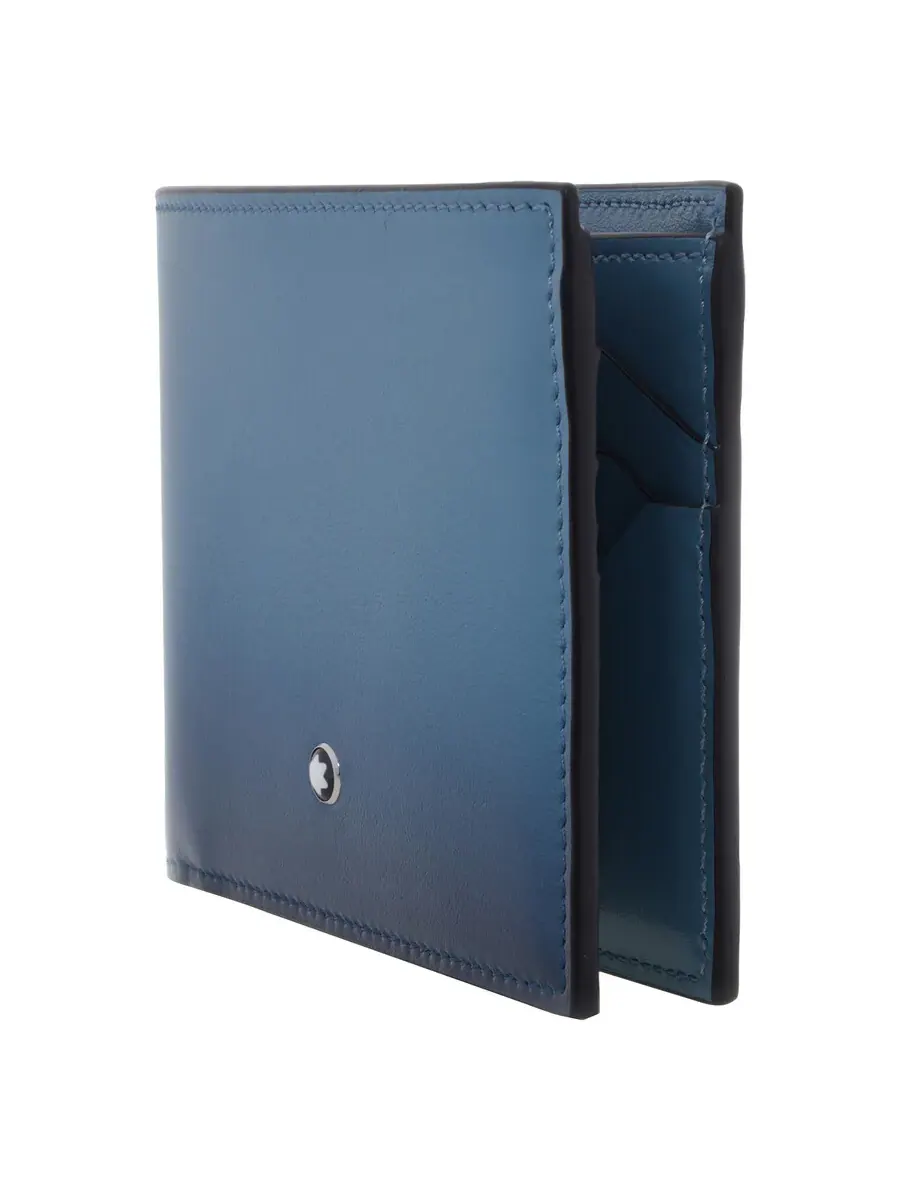 Кожаный кошелек Montblanc Meisterstück 6CC — изображение 2 из 4, синий