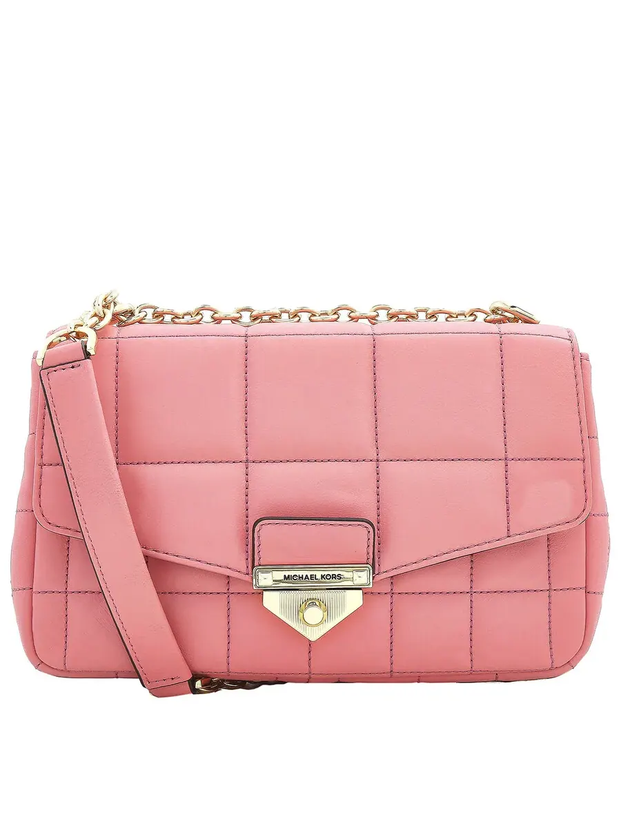 Сумка женская большая Michael Kors SoHo Quilted Leather — изображение 1 из 7, красный