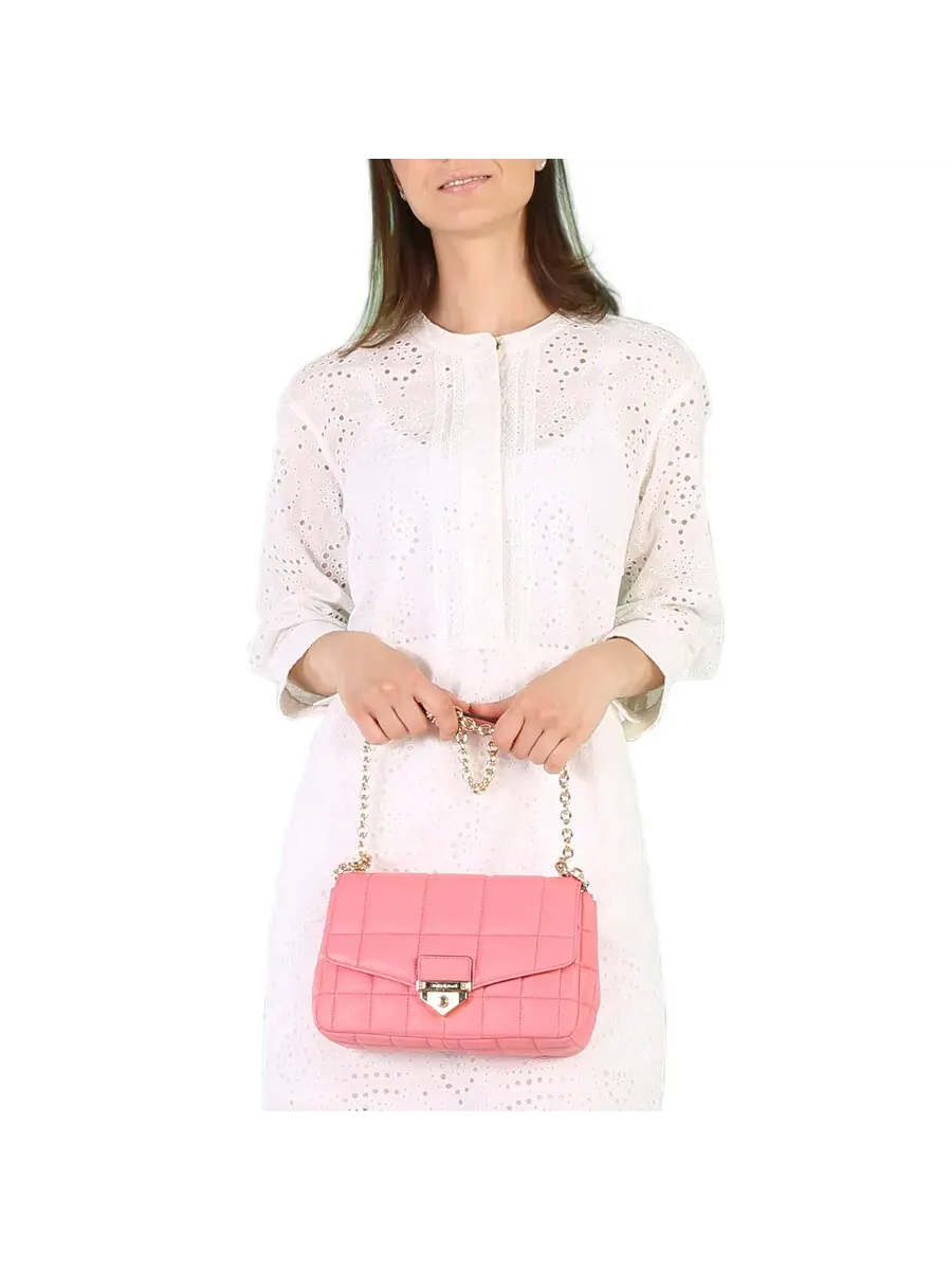 Сумка женская большая Michael Kors SoHo Quilted Leather — изображение 2 из 7, красный