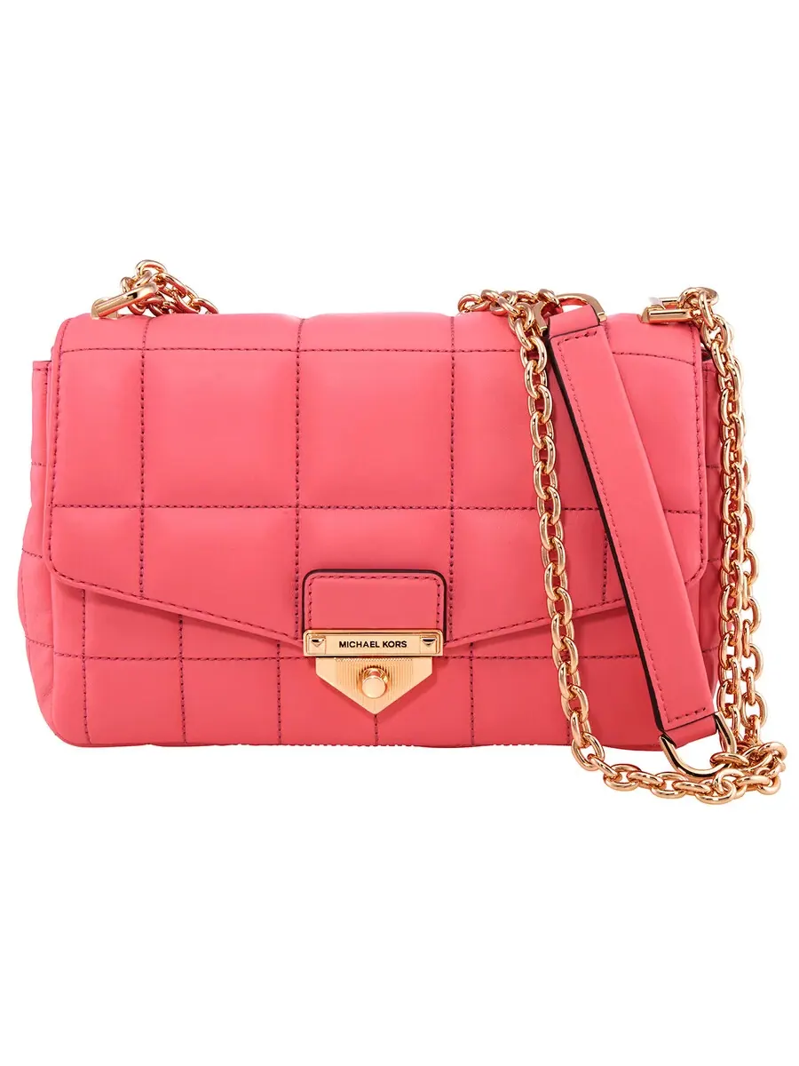 Сумка женская большая Michael Kors SoHo Quilted Leather — изображение 7 из 7, красный