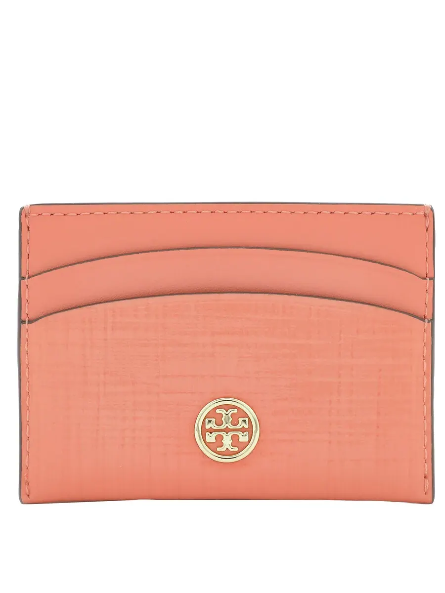 Визитница Tory Burch Robinson из перфорированной кожи