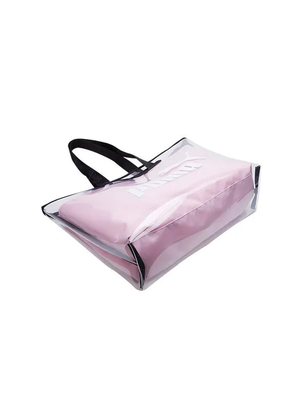 Сумка core twin shopper bag 'pink' Puma — изображение 4 из 4, розовый/белый