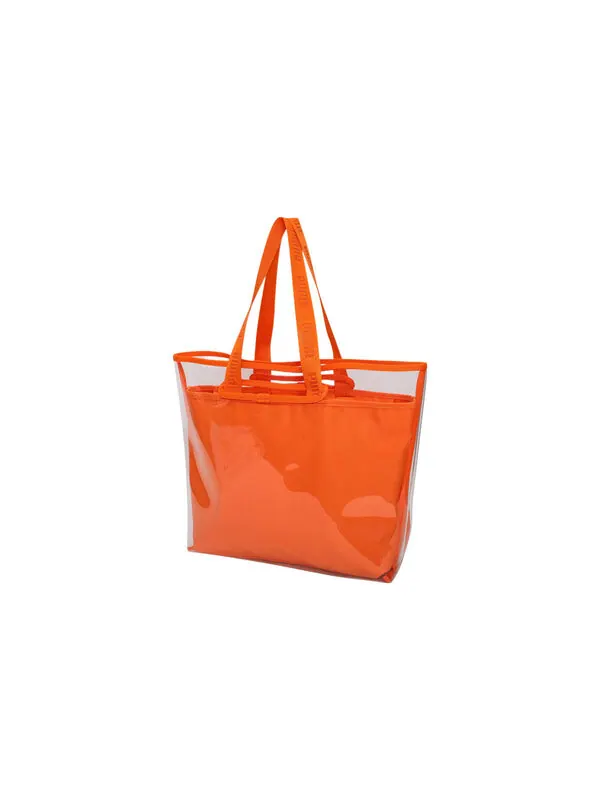Сумка core twin shopper bag 'orange' Puma — изображение 2 из 2, оранжевый/белый