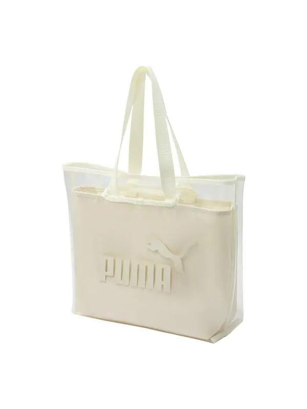 Сумка core twin shopper bag 'beige' Puma