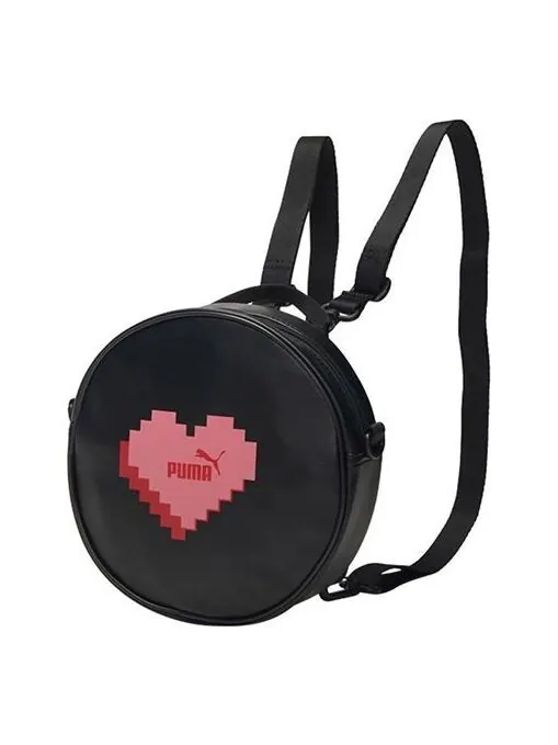 Сумка core round backpack 'black red' Puma — изображение 1 из 3, черный/красный