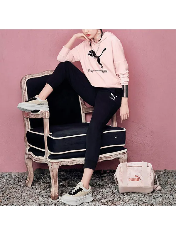 Сумка core up mini duffle bag 'pink beige' Puma — изображение 3 из 3, розовый/бежевый