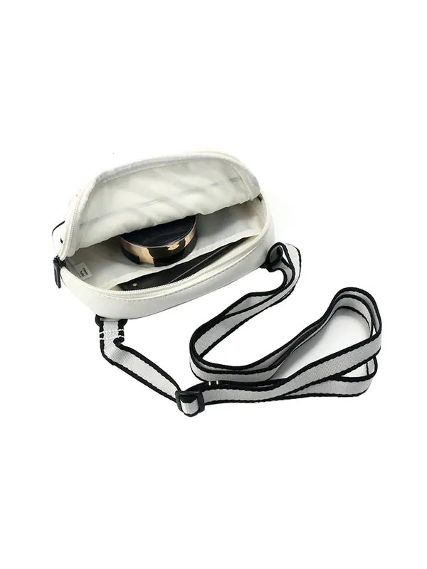 Сумка core style cat x-body bag 'white black' Puma — изображение 4 из 4, белый/черный