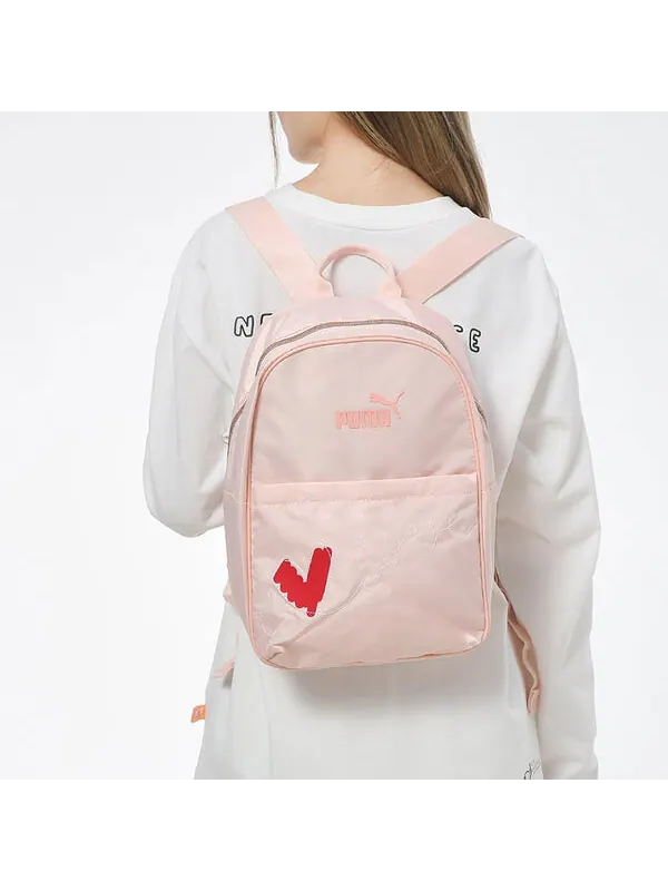 Сумка valentine's backpack 'pink' Puma — изображение 2 из 2, розовый/красный