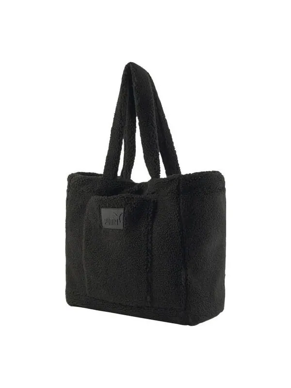 Сумка core sherpa tote bag 'black' Puma