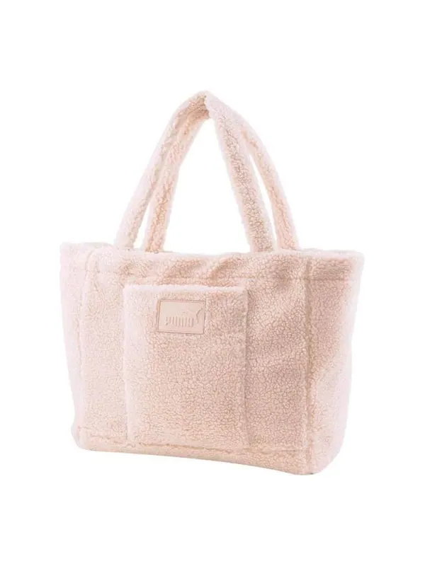 Сумка core sherpa tote bag 'pink' Puma