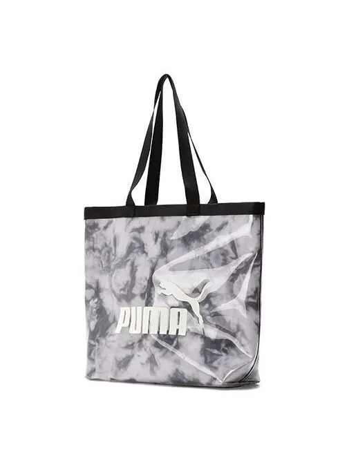 Сумка core transparent tote bag 'grey' Puma