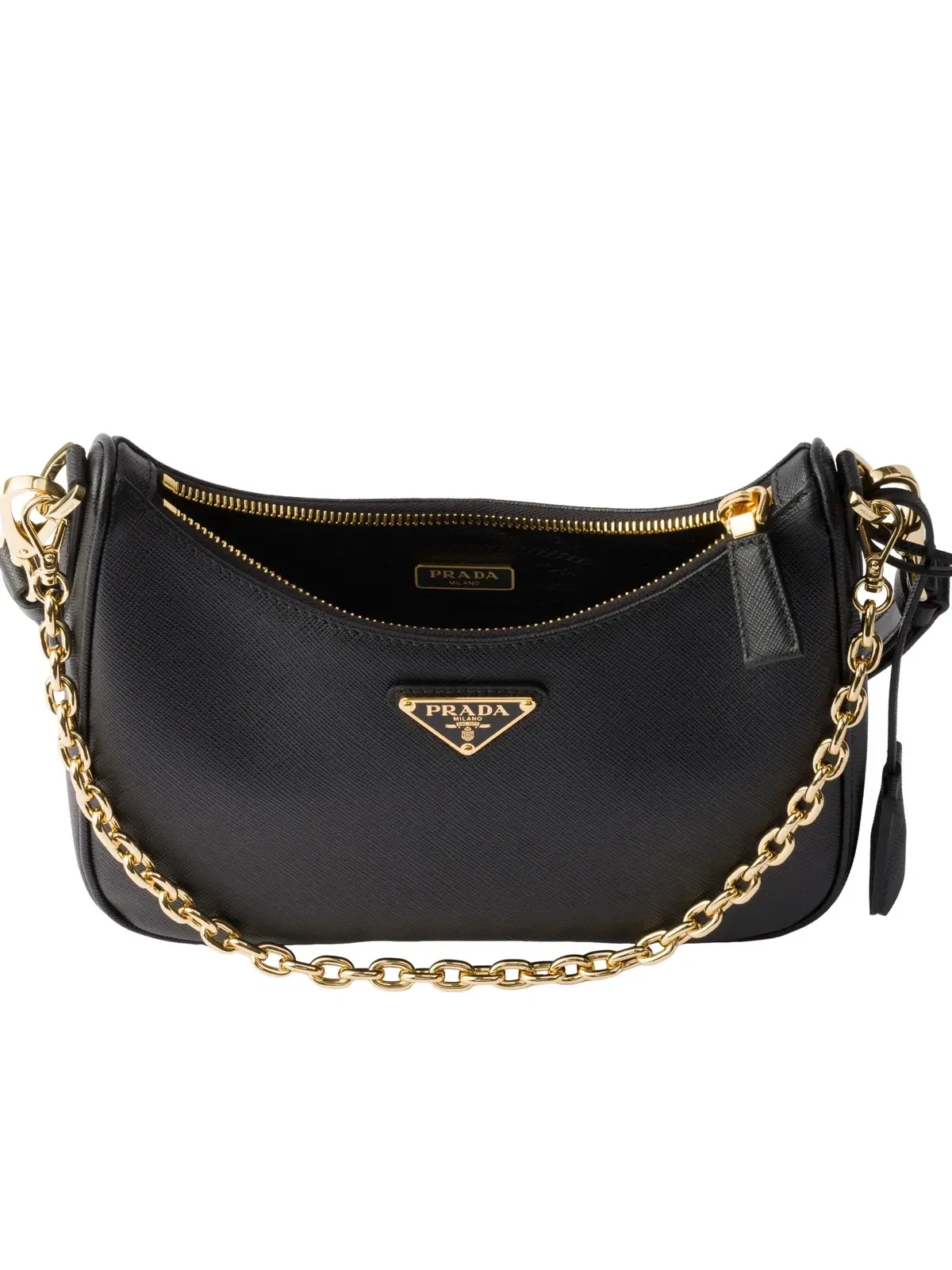 Сумка PRADA FW25 Prada Re-Edition Mini Saffiano Leather Bag 'Black' 1BC204-NZV-F0632 — изображение 4 из 5, черный