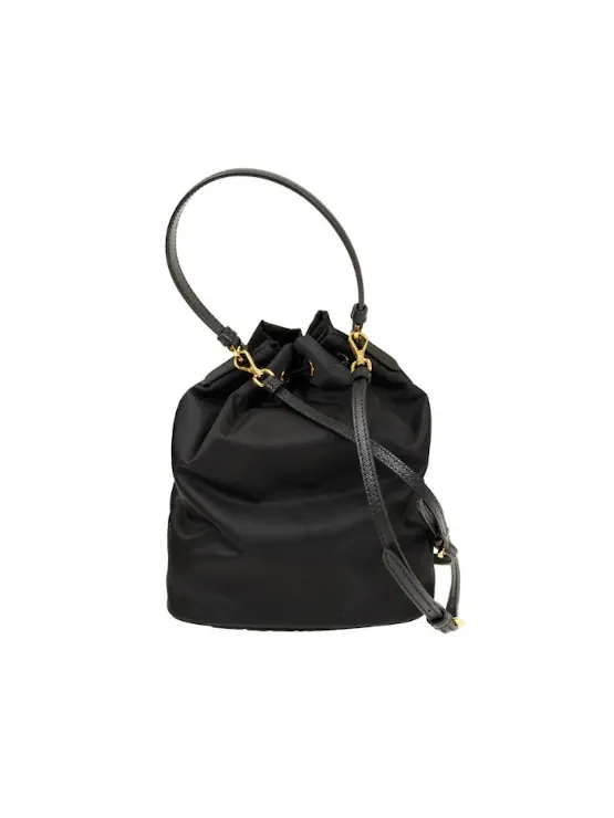 Сумка-ведро Prada Duet Re-Nylon 'Black Gold' — 3