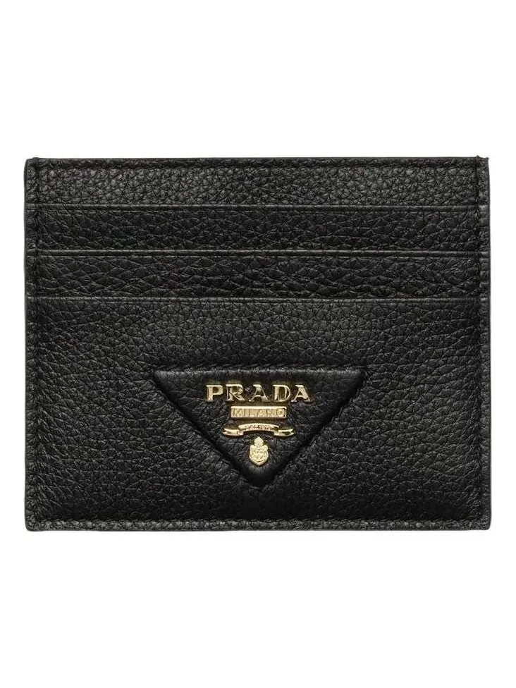 Кожаный держатель для карт PRADA SS26, черный, 1MC025-2BBE-F0632 — изображение 1 из 2