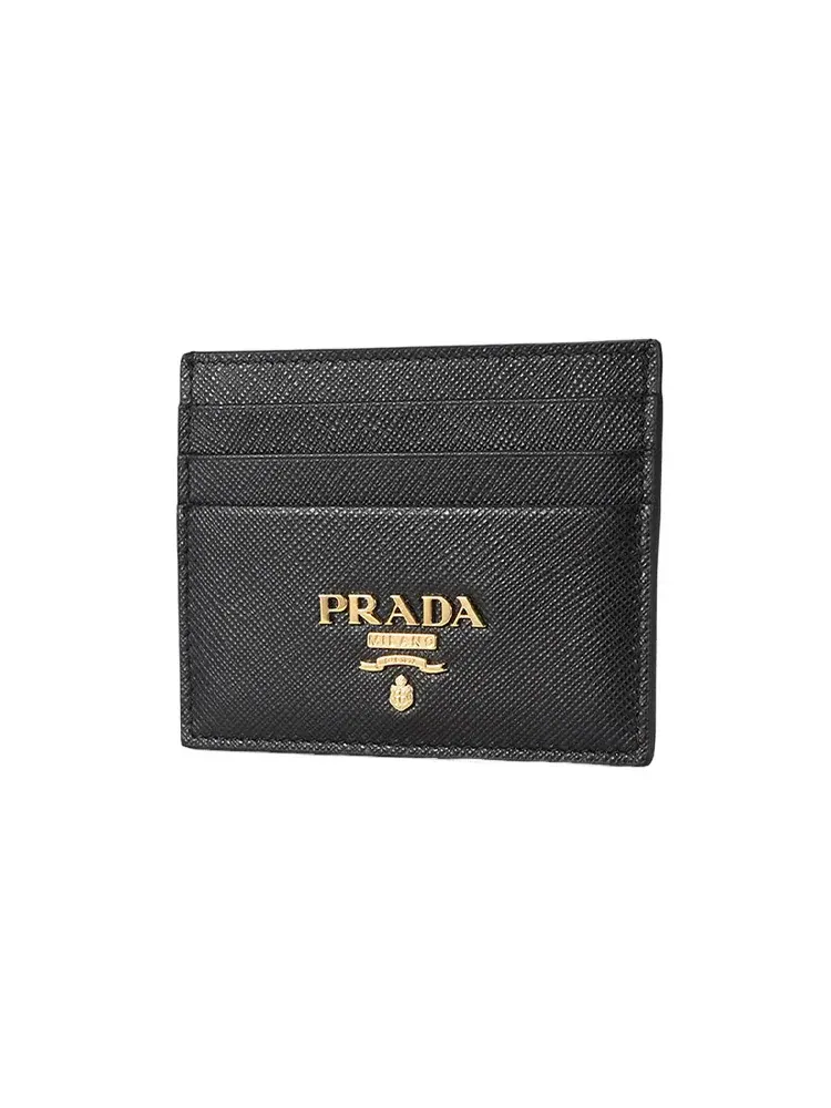 Кардхолдер PRADA FW25 из сафьяновой кожи, черный, 1MC025-QWA-F0002 — изображение 3 из 5