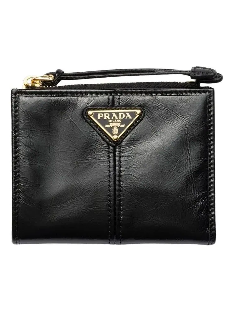 Маленький кожаный кошелек PRADA FW25, черный, 1ML050-2CYR-F0002 — изображение 1 из 4