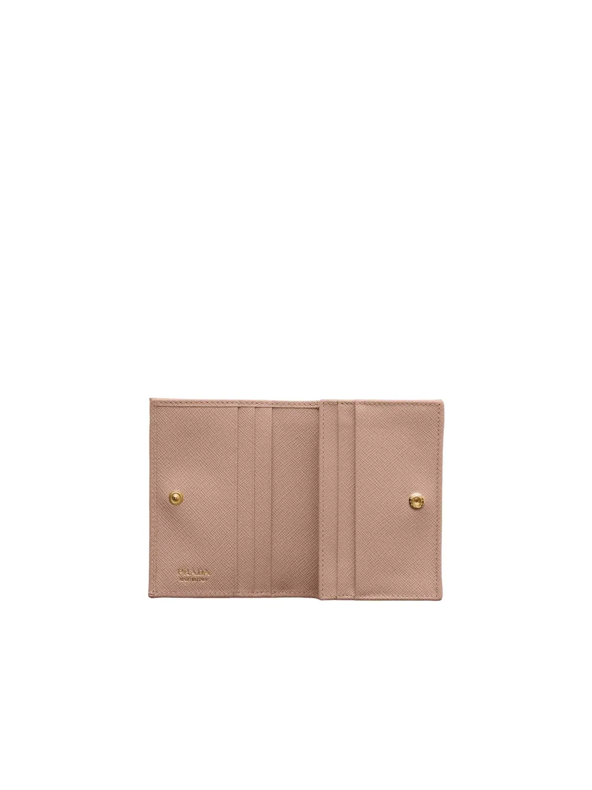 Кошелек PRADA SS26 из сафьяновой кожи, маленький, цвет «пудрово-розовый», 1MV021-QHH-F0236 — изображение 3 из 4