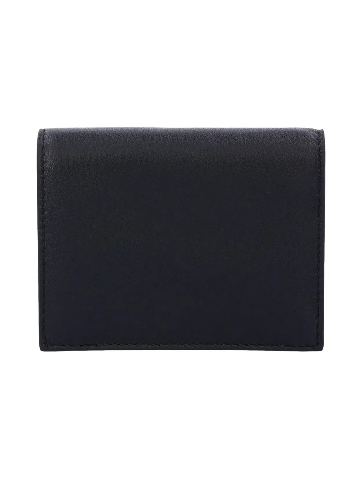 Кошелек PRADA FW24 с золотым металлическим логотипом, черный, 1MV204-2CYS-F0002 — изображение 2 из 6