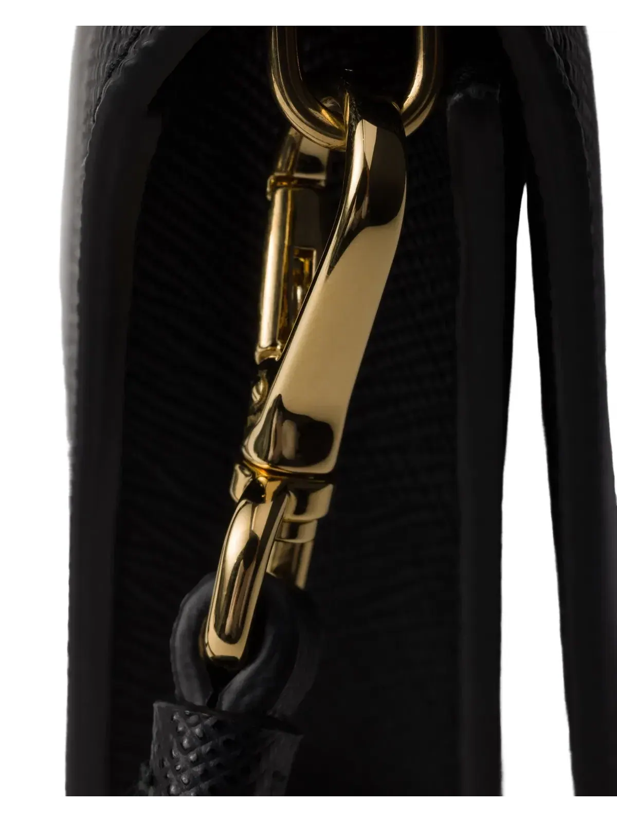 Мини-сумка PRADA FW25 из сафьяновой кожи, черная, 1NF059-2DB3-F0002 — изображение 5 из 5, черный