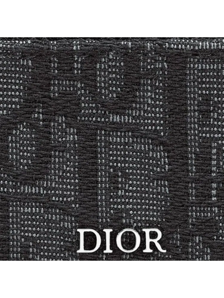 Держатель для карт Dior 'Черный жаккард с косым плетением' — изображение 5 из 5