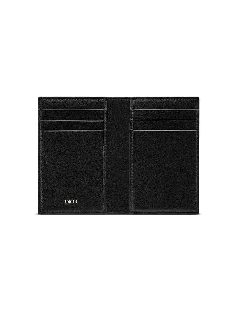 Кардхолдер DIOR Bi-Fold 'Бежевый черный, косой жаккард' — изображение 2 из 3