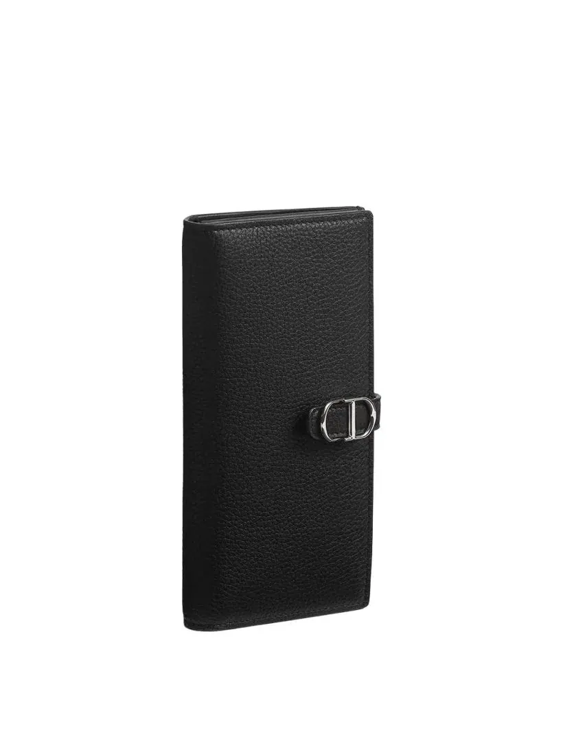 Длинный складной кошелек DIOR 26 Normandie — изображение 2 из 4, черный