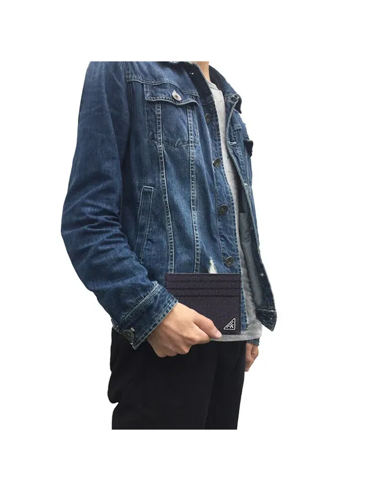 Кардхолдер PRADA SS26 из сафьяновой кожи, черный, 2MC223-QHH-F0002 — изображение 5 из 5