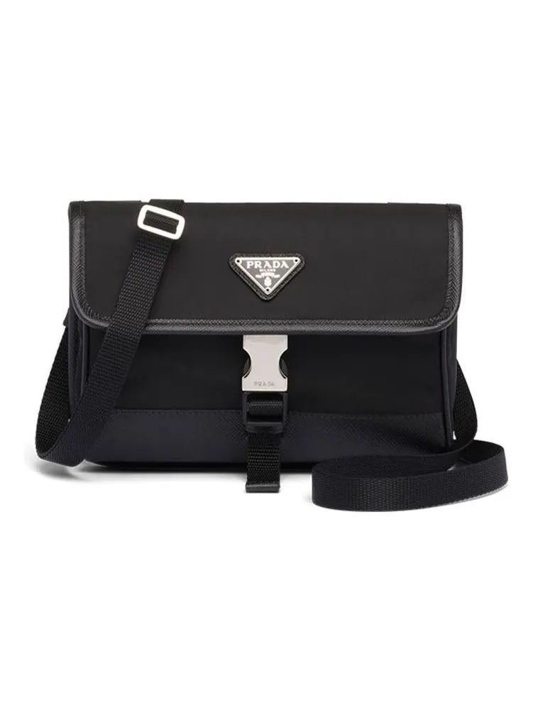 Сумка PRADA Saffiano logo-plaque smartphone holder 'Black'