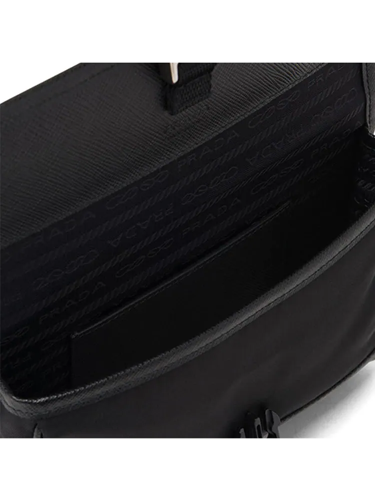 Сумка PRADA Saffiano logo-plaque smartphone holder 'Black' — 3