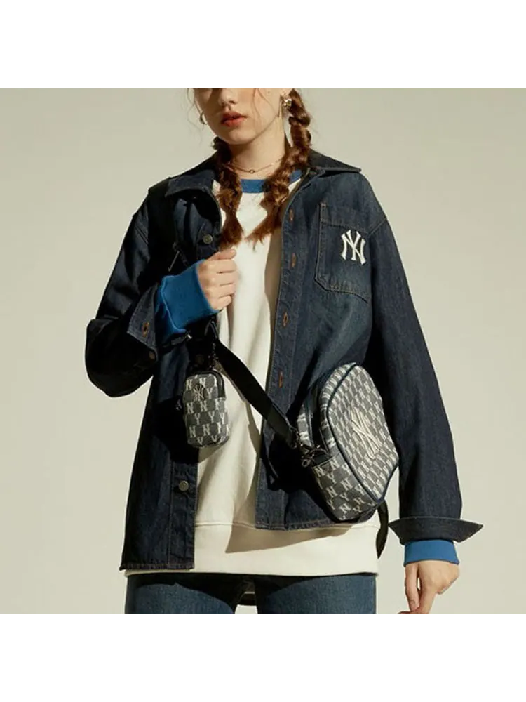 Сумка через плечо MLB Monogram NY New York Yankees — изображение 8 из 9, синий