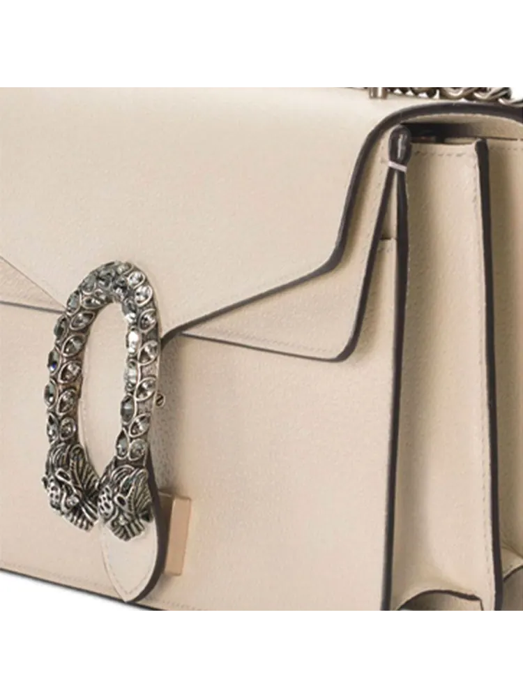 Сумка женская кросс-боди Gucci Dionysus Small Single Shoulder Bag — изображение 8 из 9, бежевый