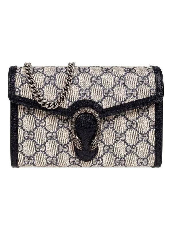 Сумка женская кросс-боди Gucci Dionysus GG — изображение 1 из 4, бежевый/синий