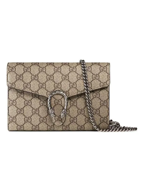 Сумка женская кросс-боди синтетический канвас Gucci Dionysus — изображение 1 из 4, коричневый