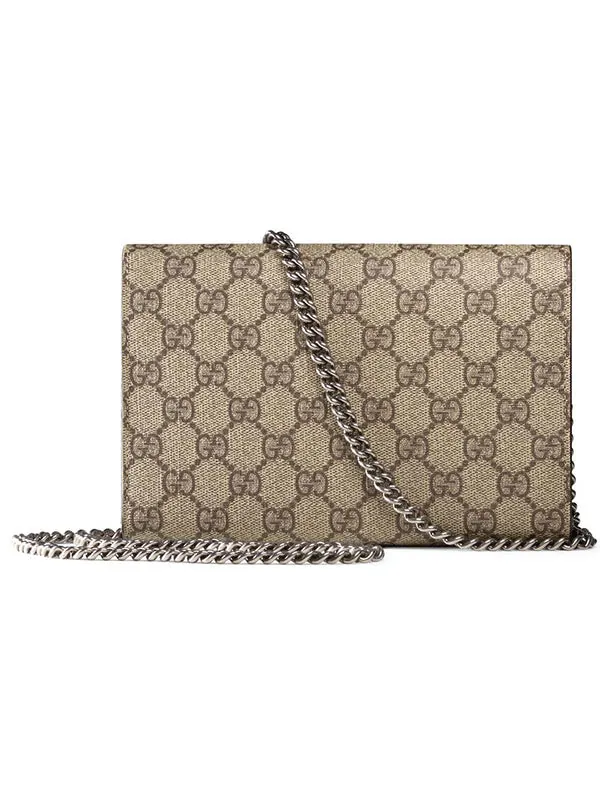 Сумка женская кросс-боди синтетический канвас Gucci Dionysus — изображение 2 из 4, коричневый
