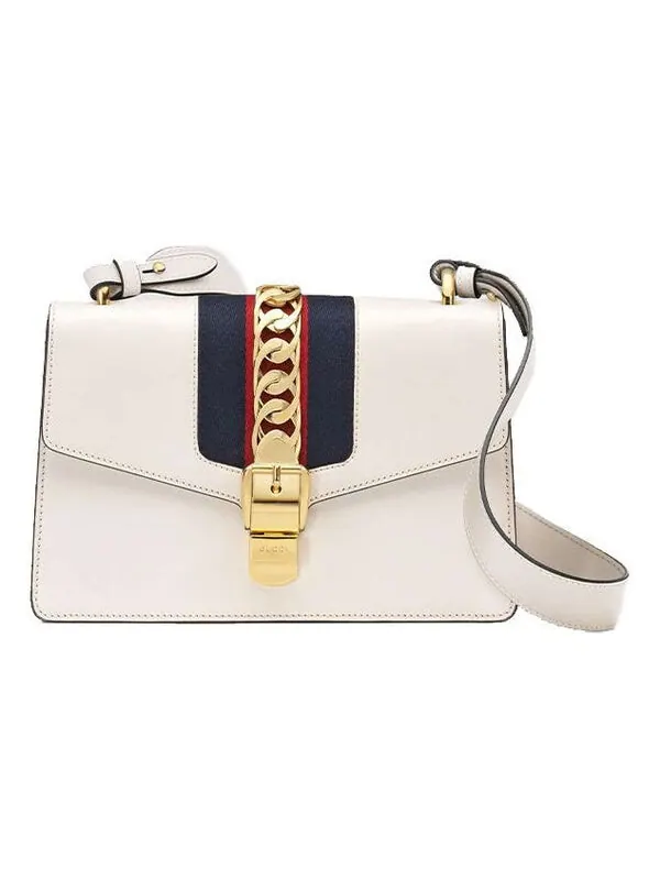 Сумка женская малая кросс-боди Gucci Sylvie — изображение 1 из 4, белый