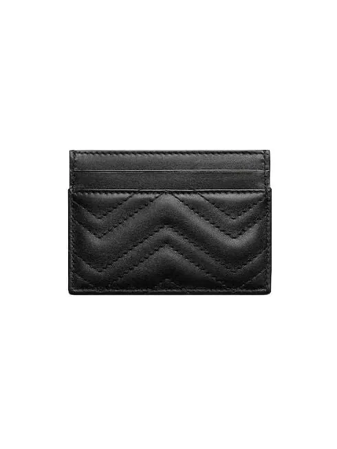 (WMNS) Кошелек-держатель для карт Gucci 26 GG Marmont — изображение 3 из 3, черный